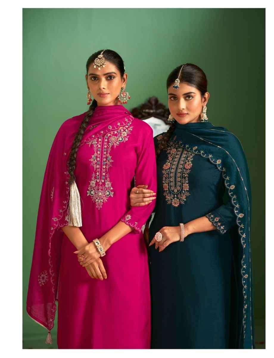 Rangoon Triveni Silk Readymade Suit (4 pcs Catalogue)