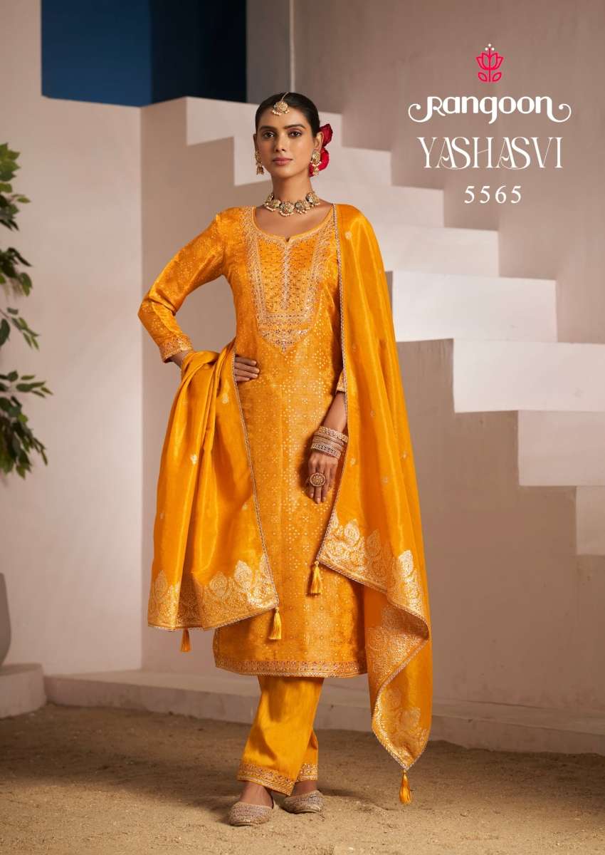 Rangoon Yashasvi Pure Viscose Readymade Suit (6 pcs Catalogue)