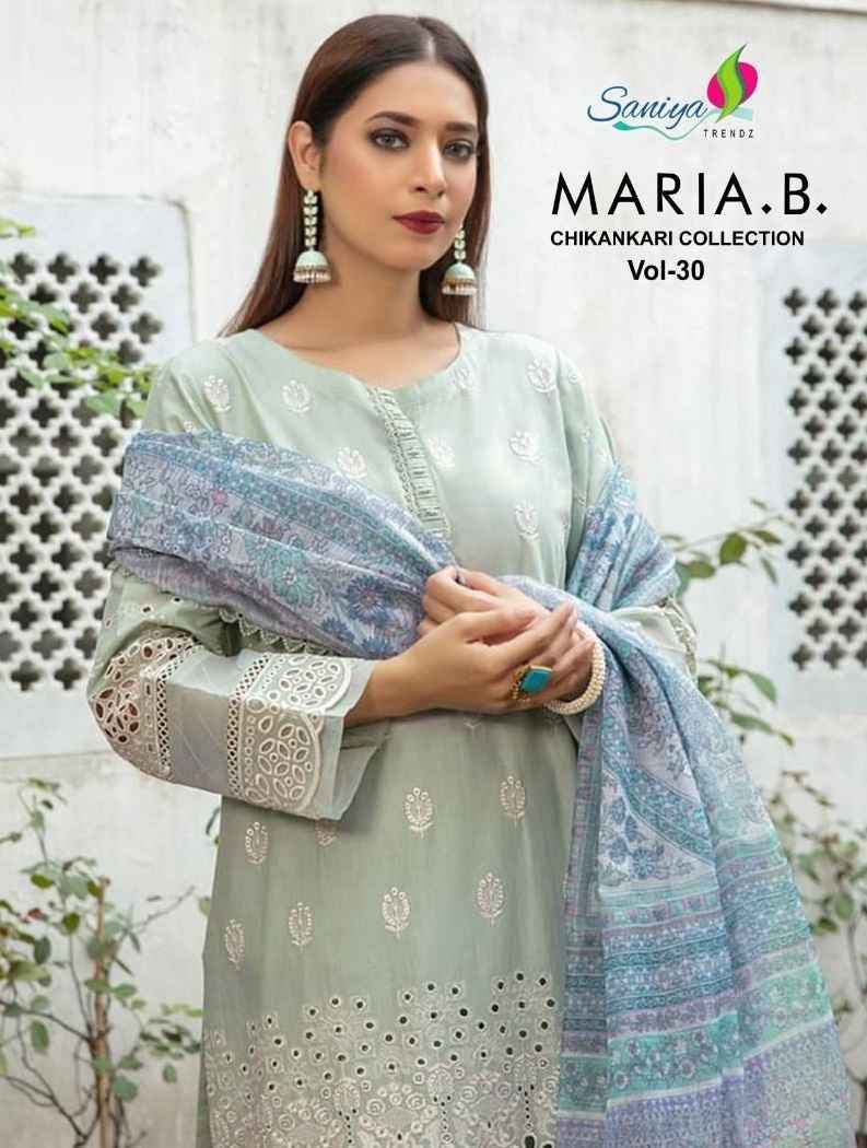 Saniya Trendz Maria.B Vol-30 Cotton Dress Material (3 pcs Catalogue)