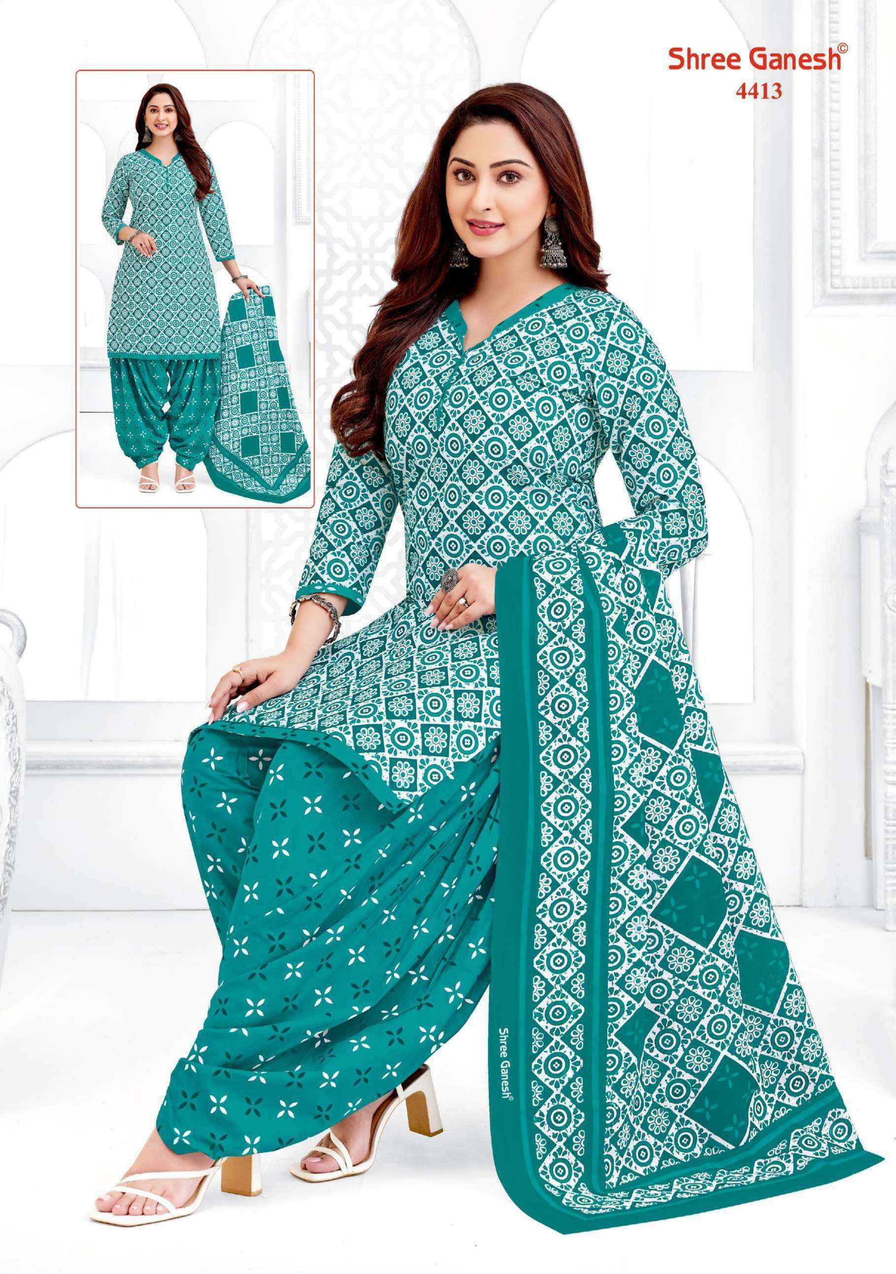 Shree Ganesh Hansika Vol-24 Cotton Readymade Suit (36 pcs Catalogue)