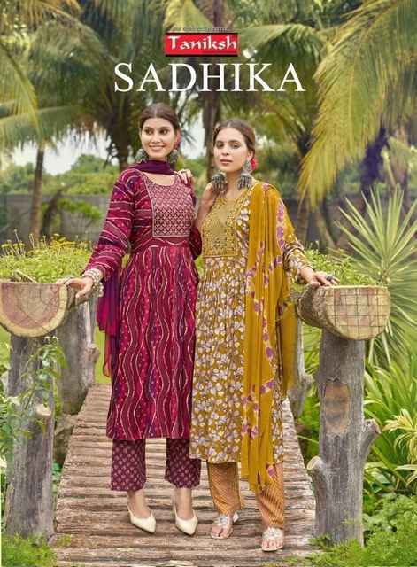 Taniksh Sadhika Rayon Readymade Suit (8 pcs Catalogue)