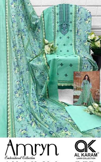 Al Karam Amryn Lawn Cotton Dress Material 6 pcs Catalogue