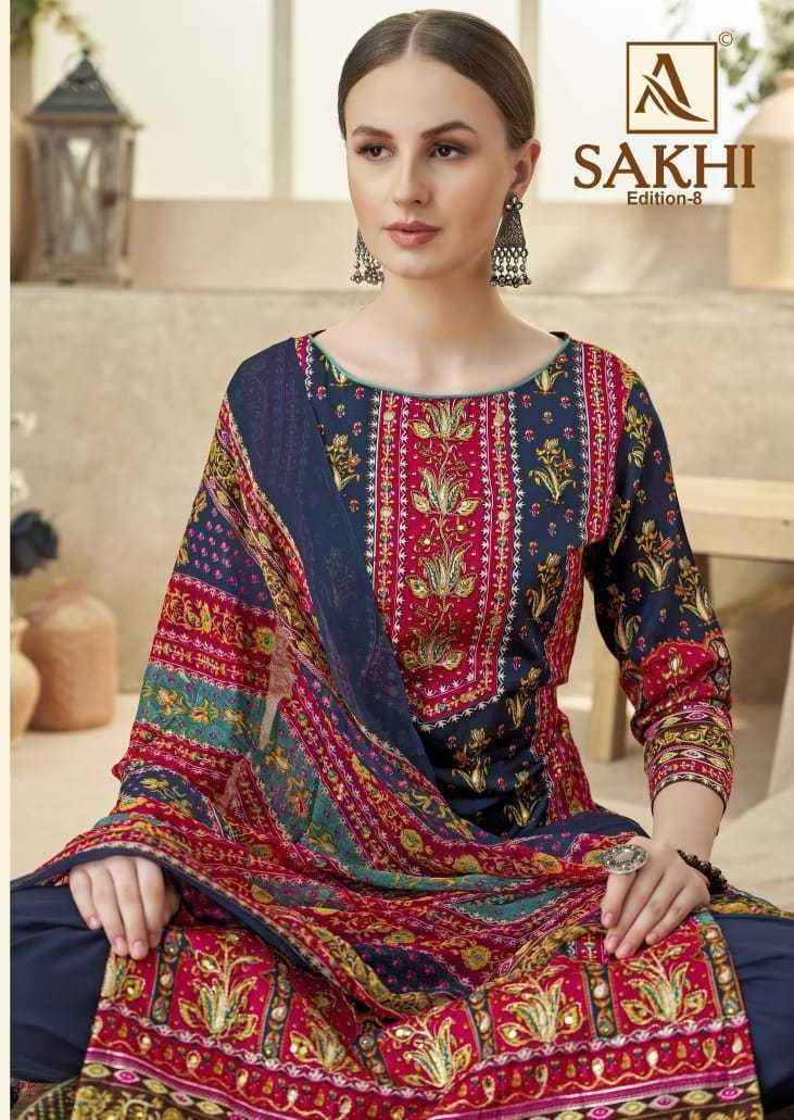 Alok Sakhi Edition-8 Jam Cotton Dress Material (4 pcs Catalogue)