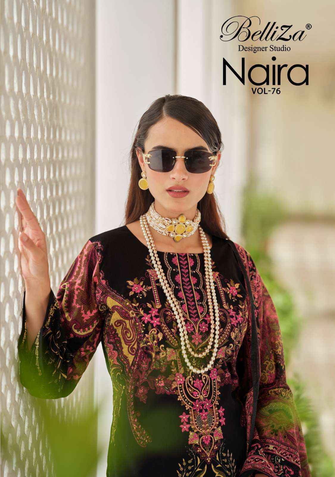 Belliza Naira Vol-76 Cotton Dress Material (8 pcs Cataloge)