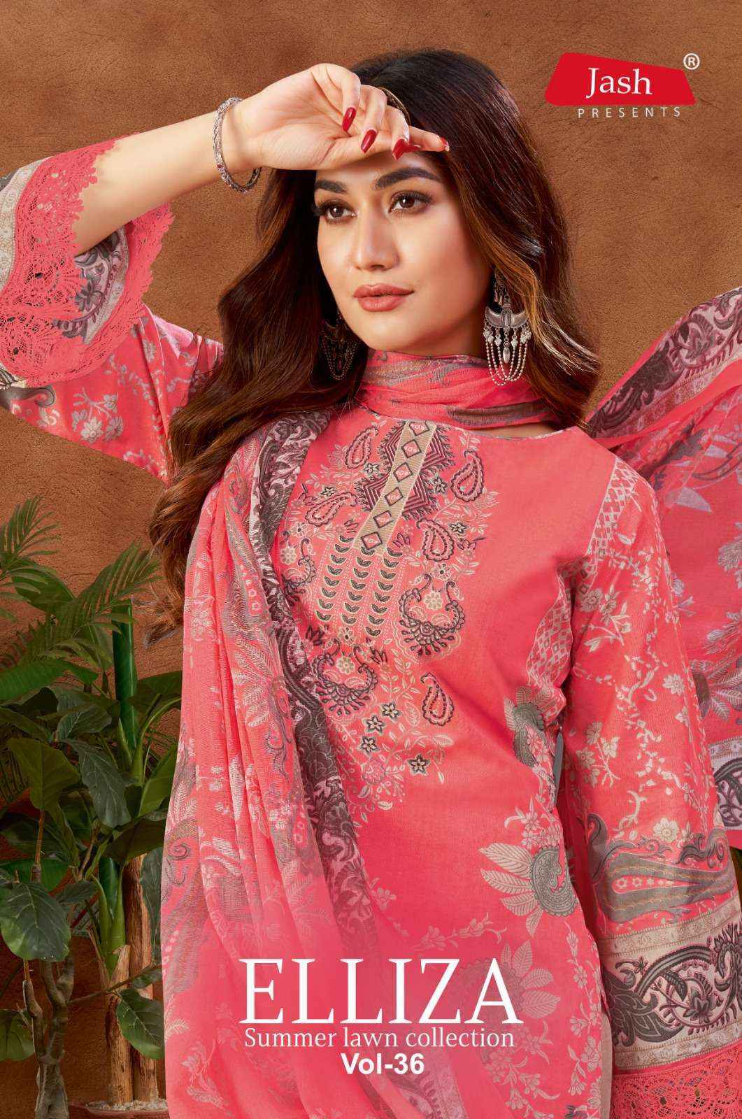 Jash Elliza Vol-36 Cotton Dress Material (10 pcs Catalogue)