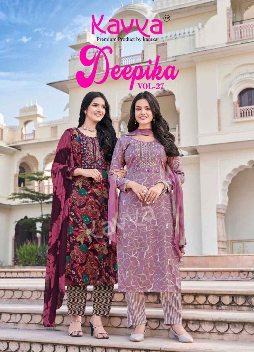 Kavya Deepika Vol-27 Capsule Readymade Suit (10 pcs Catalogue)