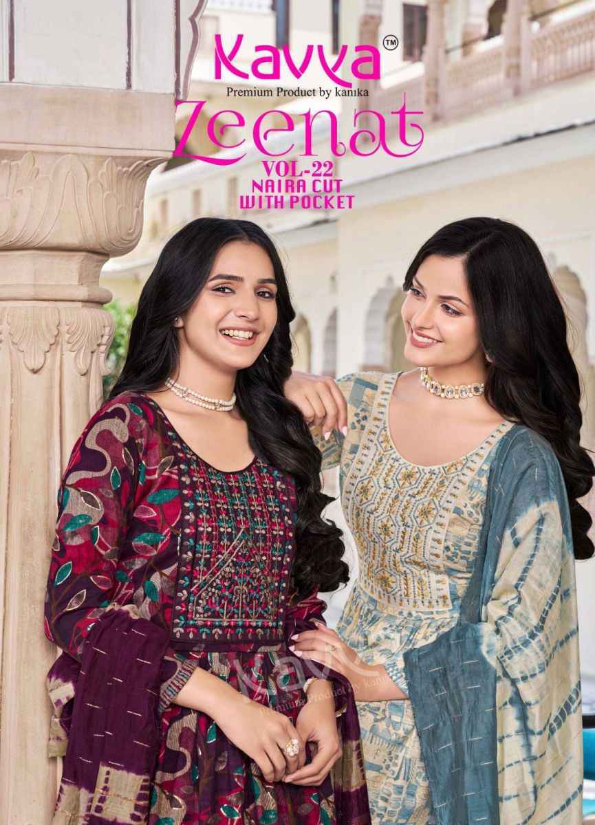 Kavya Zeenat Vol-22 Rayon Readymade Suit (10 pcs Catalogue)