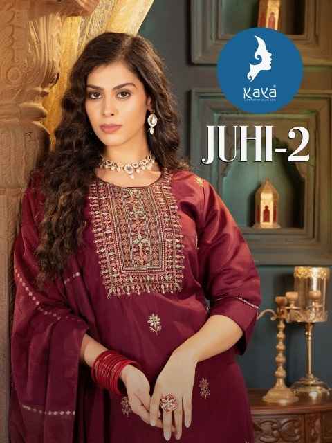 Kaya Juhi Vol-2 Roman Silk Readymade Suit (8 pcs Catalogue)