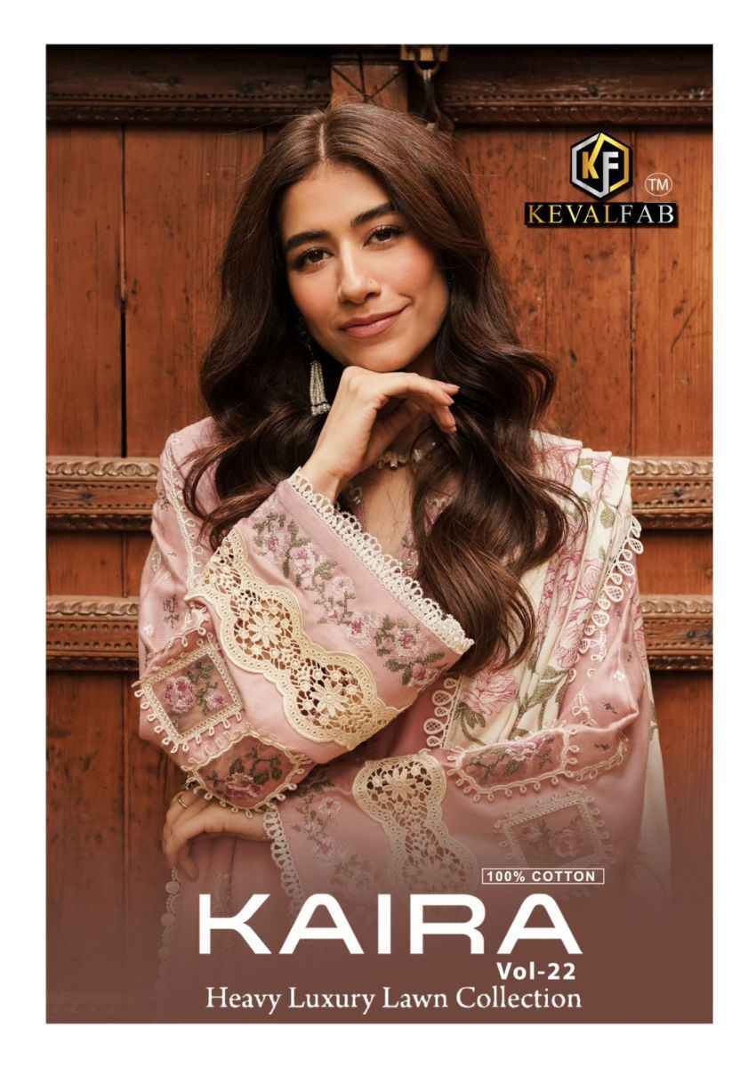 Keval Fab Kaira Vol-22 Cotton Dress Material (6 pcs Catalogue)