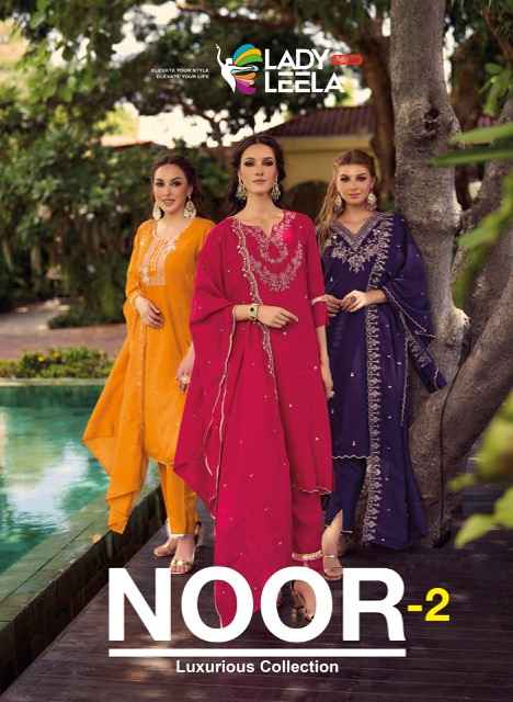 Lady Leela Noor Vol-2 Fancy Shimmer Readymade Suit (6 Pc Catalog)