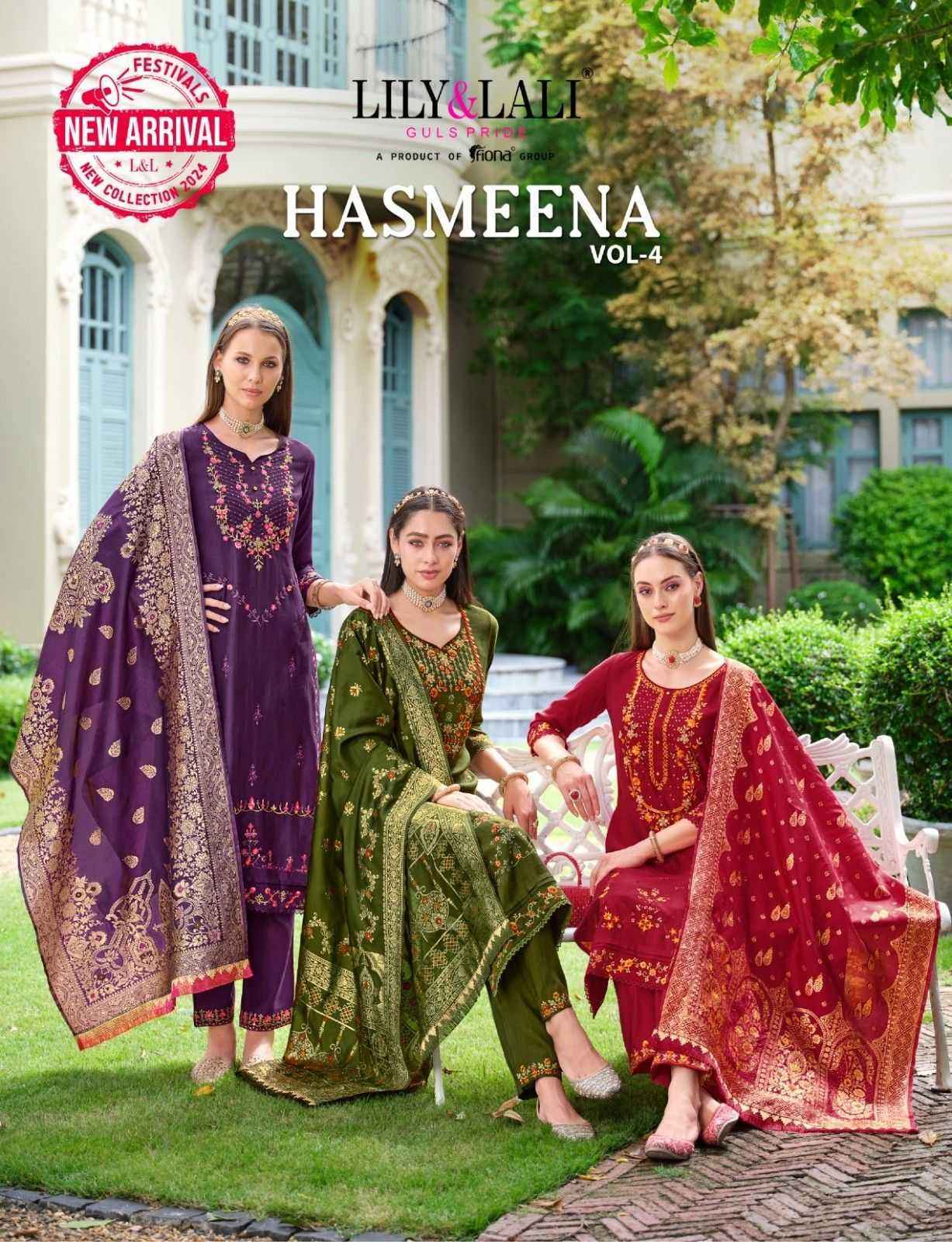 Lily & Lali Hasmeena Vol-4 Viscose Readymade Suit (6 pcs Catalogue)