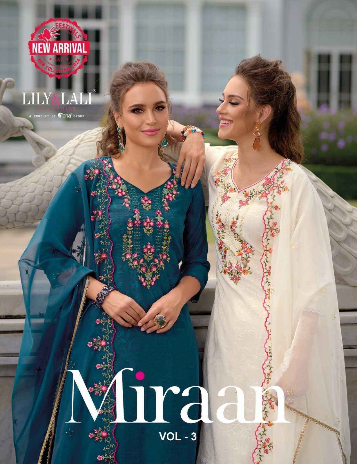 Lily & Lali Miraan Vol-3 Viscose Readymade Suit (6 pcs Catalogue)      