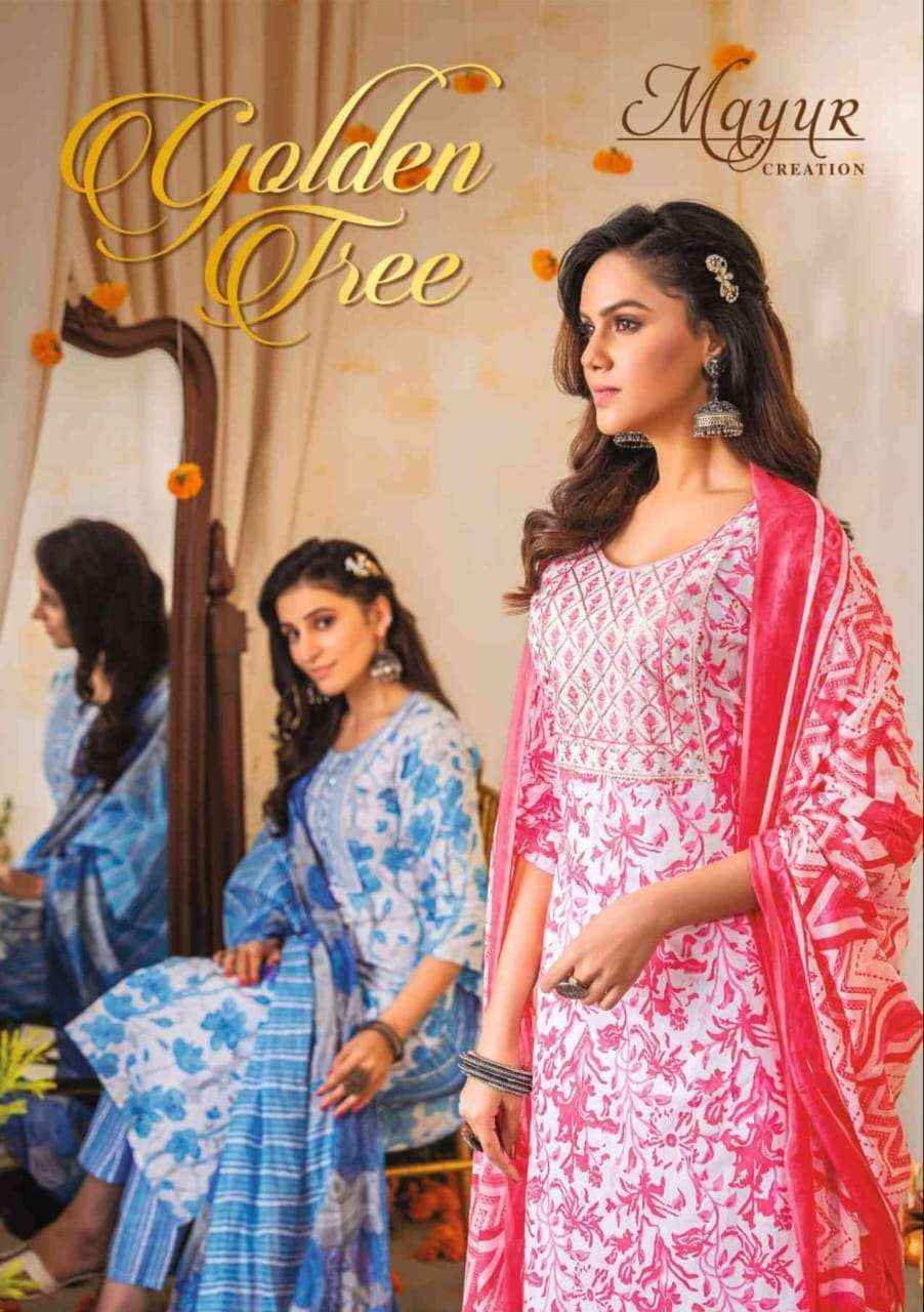 Mayur Creation Golden Tree Vol-1 Cotton Readymade Suit (10 pcs Catalogue)