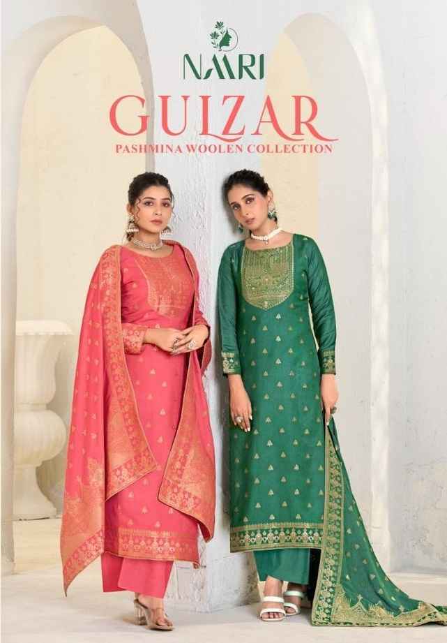 Naari Gulzar Viscose Pashmina Dress Material (4 pcs Catalogue)