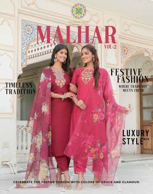 Passion Tree Malhar Vol-2 Romal Silk Readymade Suit (8 pcs Catalogue)