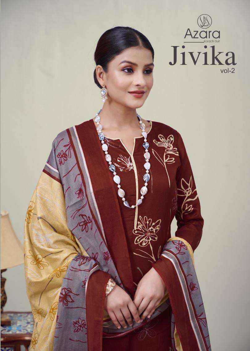 Radhika Fashion Azara Jivika Vol-2 Jam Cotton Dress Material (4 pcs Catalogue)