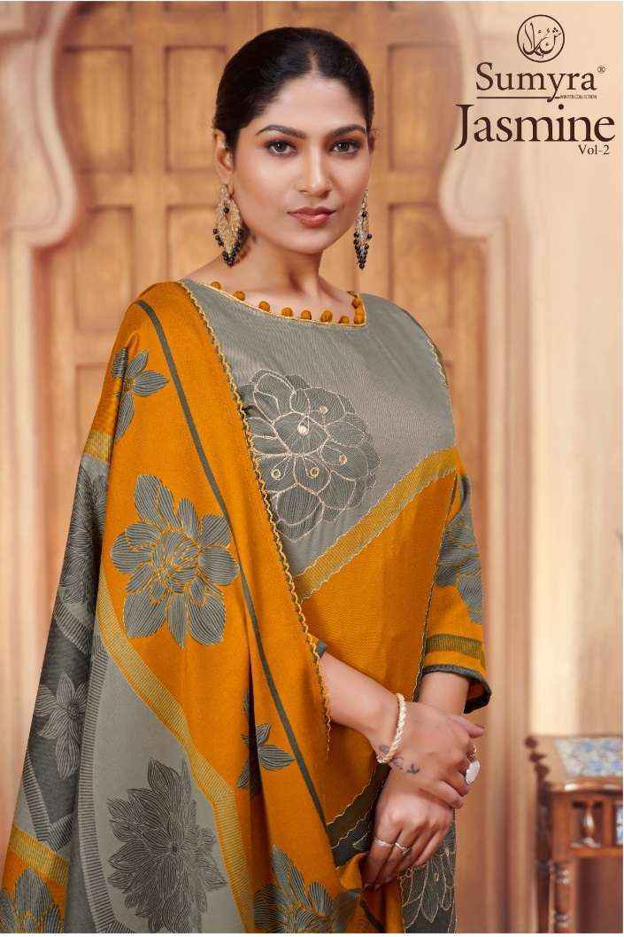 Radhika Fashion Jasmine Vol-2 Pashmina Dress Material (4 pcs Catalogue)