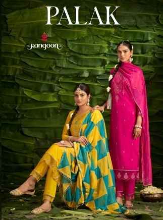 Rangoon Palak Viscose Readymade Suit (4 pcs Catalogue)