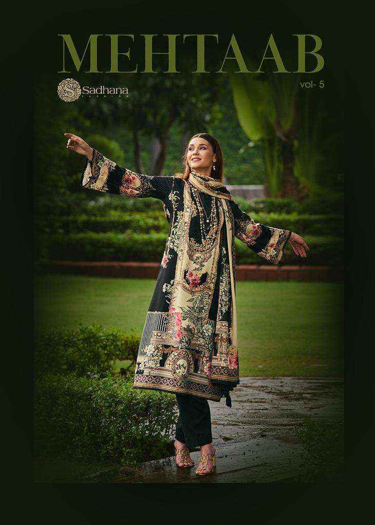 Sadhna Fashion Mehtaab Vol-5 Pashmina Dress Material (8 pcs Catalogue)