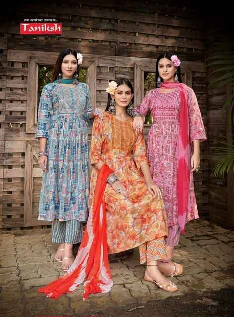 Taniksh Srija Vol-10 Rayon Readymade Suit (8 pcs Catalogue)