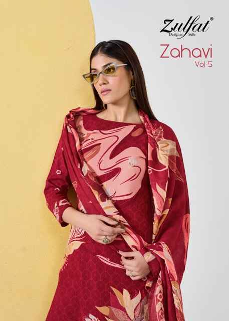 Zulfat Zahavi Vol-5 Viscose Dress Material (6 pcs Catalogue)