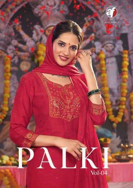 Anju Fabrics Palki Vol-4 Muslin Readymade Suit (6 pcs Catalogue)