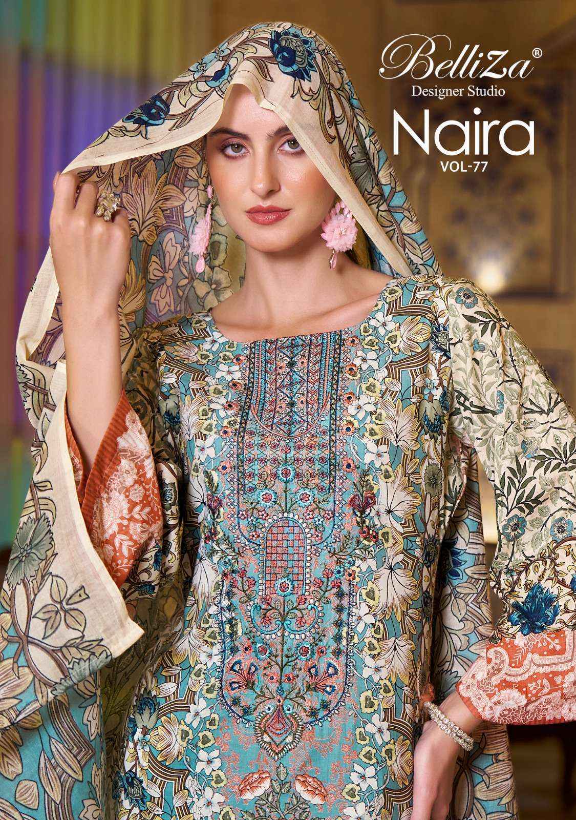 Belliza Naira Vol 77 Cotton Dress Material 8 pcs Cataloge