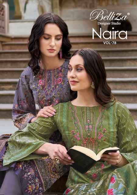 Belliza Naira Vol-78 Cotton Dress Material (8 pcs Cataloge)