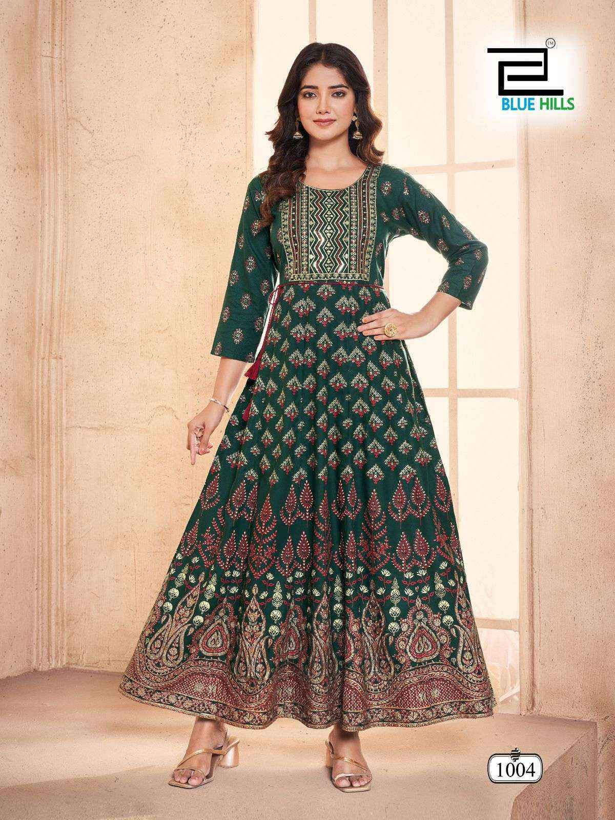 Blue Hills Festival Pro Max Rayon Anarkali Gown (8 pcs Catalogue)