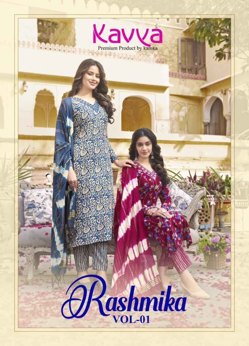 Kavya Rashmika Vol 1 Rayon Kurti Combo 10 pcs Catalogue