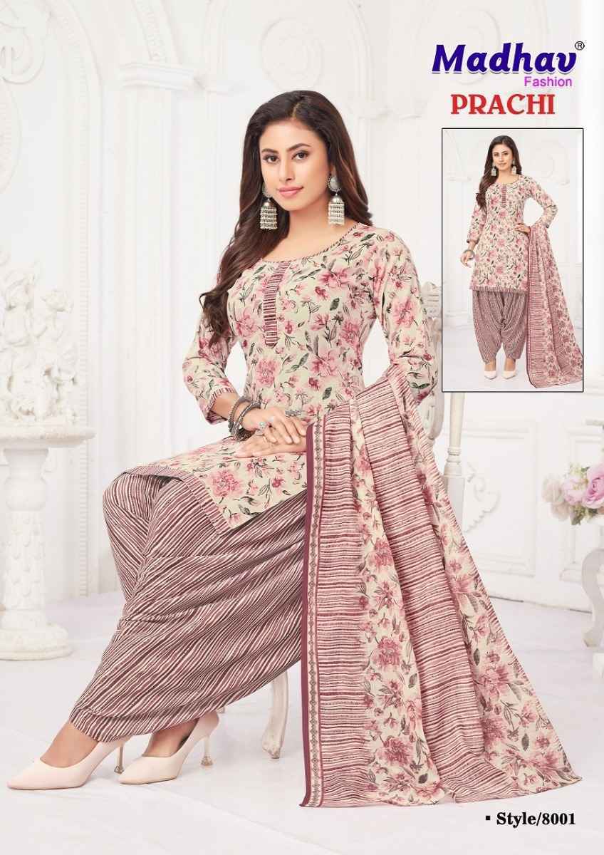 Madhav Fashion Prachi Vol-8 Cotton Dress Material (10 pcs Catalogue)