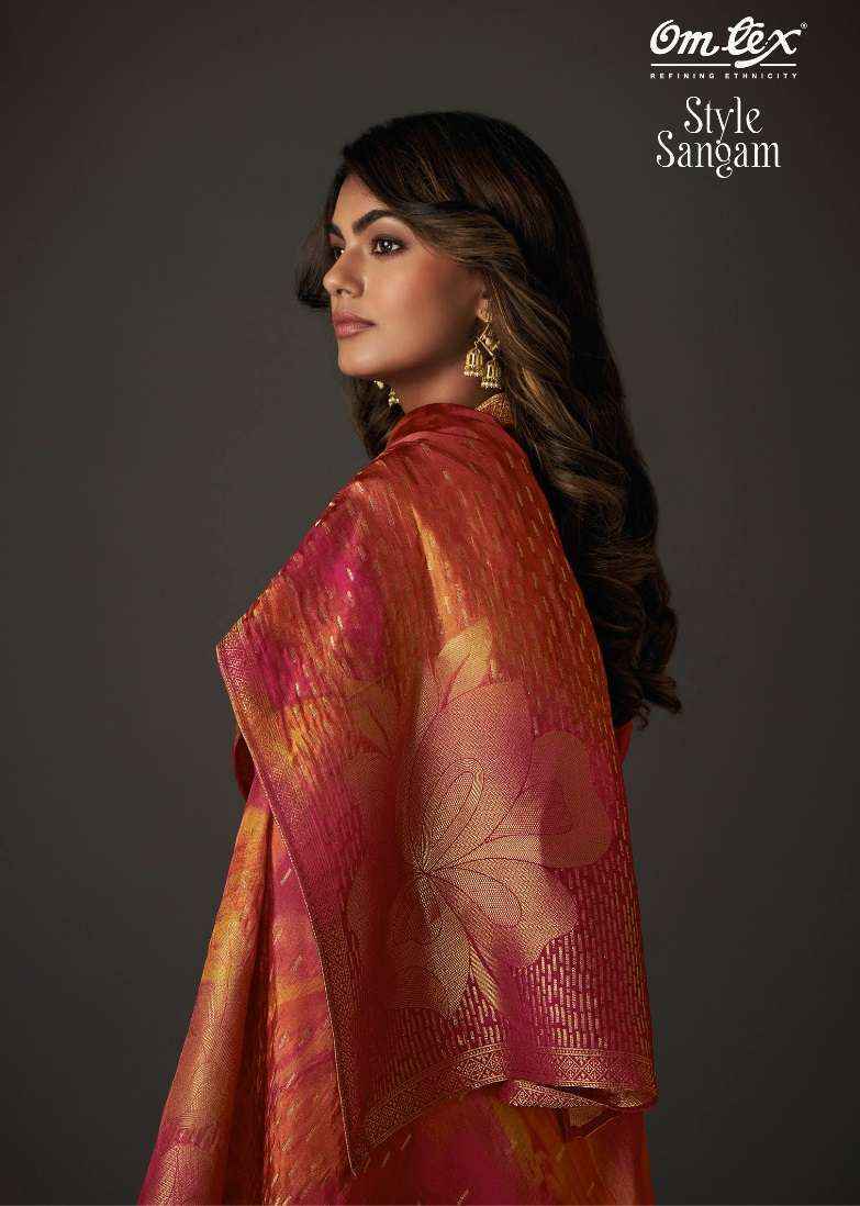 Omtex Style Sangam Velvet Dress Material (4 pcs Catalogue)