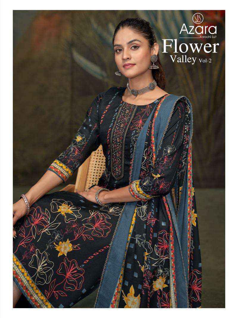 Radhika Azara Flower Valley Vol-2 Cambric Cotton Dress Material (4 pcs Catalogue)