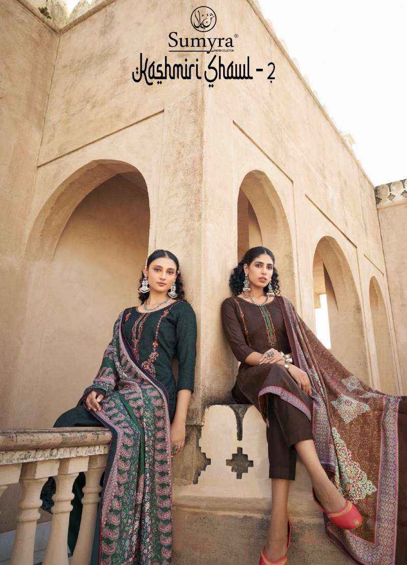 Radhika Fashion Kashmiri Shawal Vol-2 Pashmina Dress Material (6 pcs Catalogue)