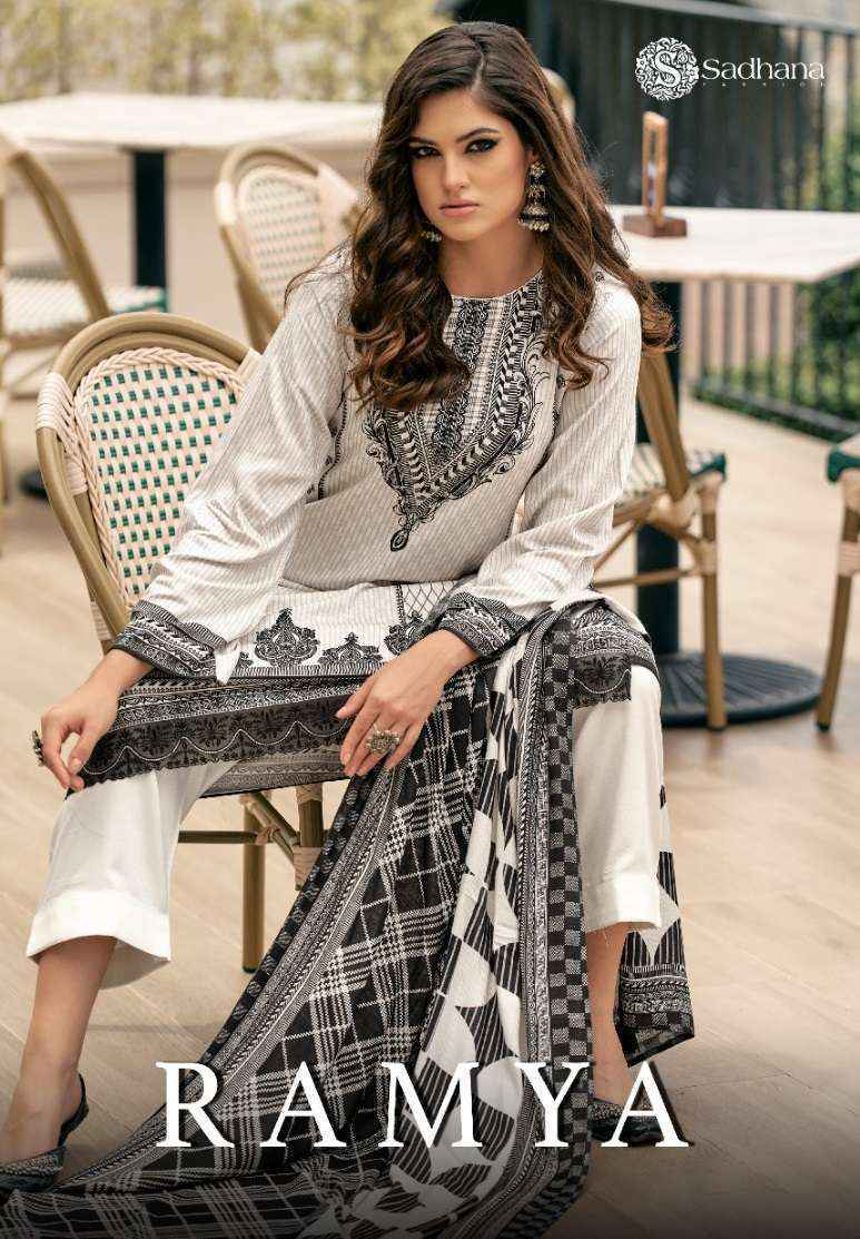 Sadhna Fashion Ramya Viscouse Pashmina Dress Material (8 pcs Catalogue)