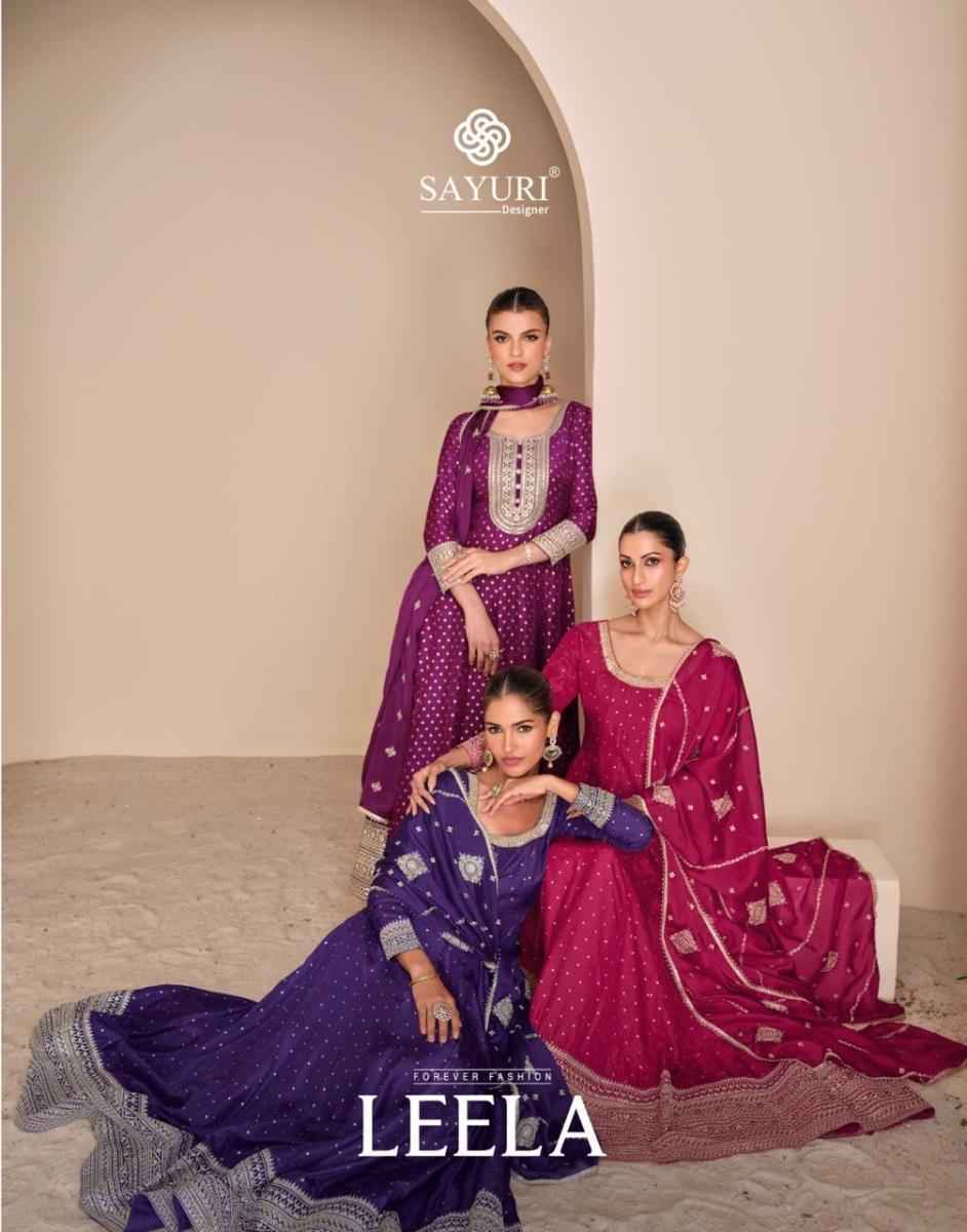 Sayuri Designer Leela Readymade Viscouse Silk Dress (3 pcs Catalogue)