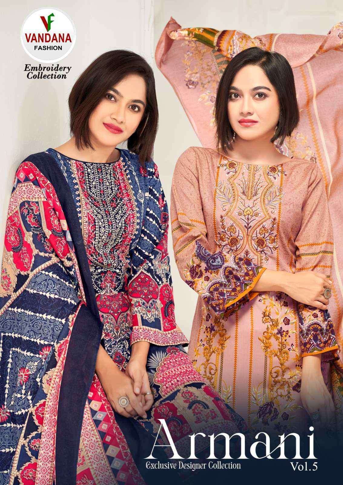 Vandana Fashion Armani Vol-5 Cotton Dress Material (8 pcs Catalogue)