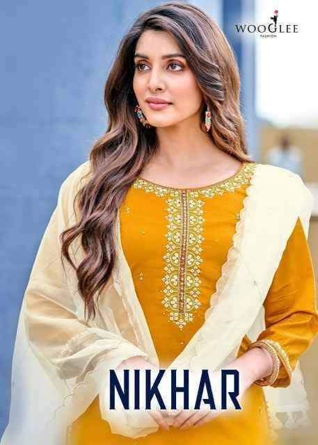 Wooglee Nikhar Viscouse Silk Kurti Combo 6 pcs Catalogue