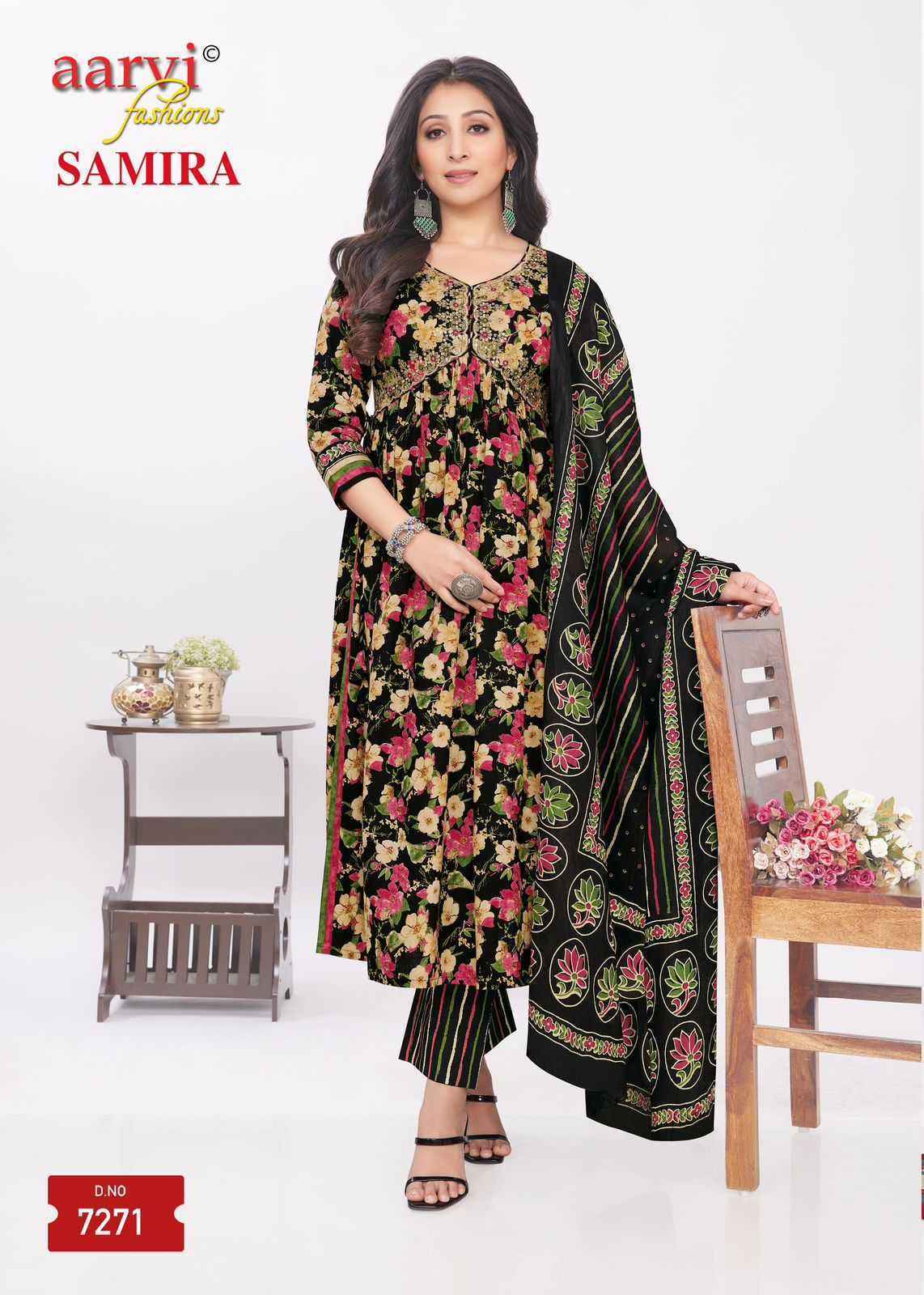 Aarvi Fashion Samira Vol-2 Fancy Readymade Suit (8 pcs Catalogue)