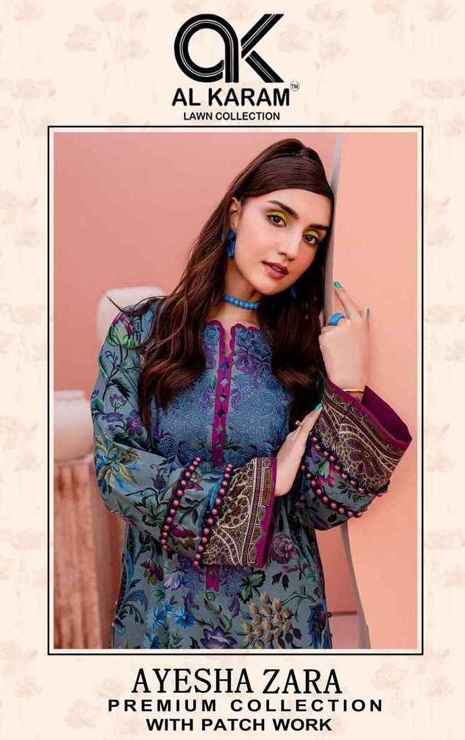 Al Karam Ayesha Zara Vol-1 Cotton Dress Material (4 pcs Catalogue)