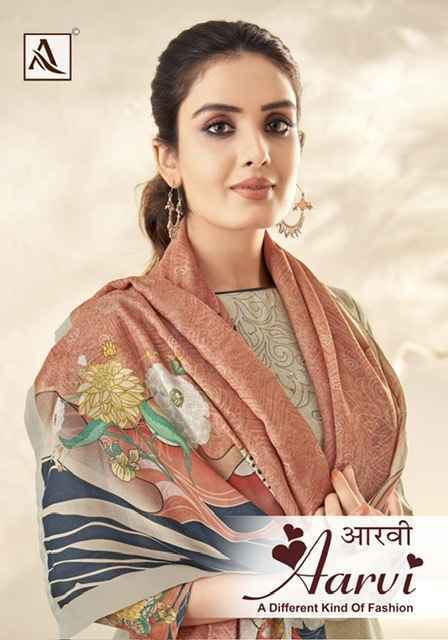 Alok Aarvi Viscouse Maslin Dress Material (6 pcs Catalogue)