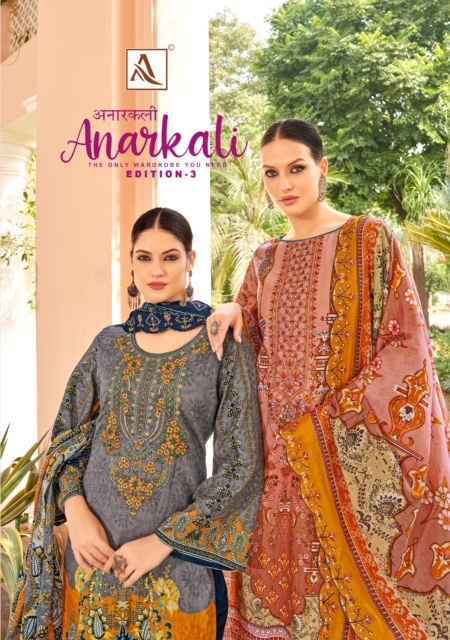 Alok Anarkali Edition 3 Cotton Dress Material 8 pcs Catalogue