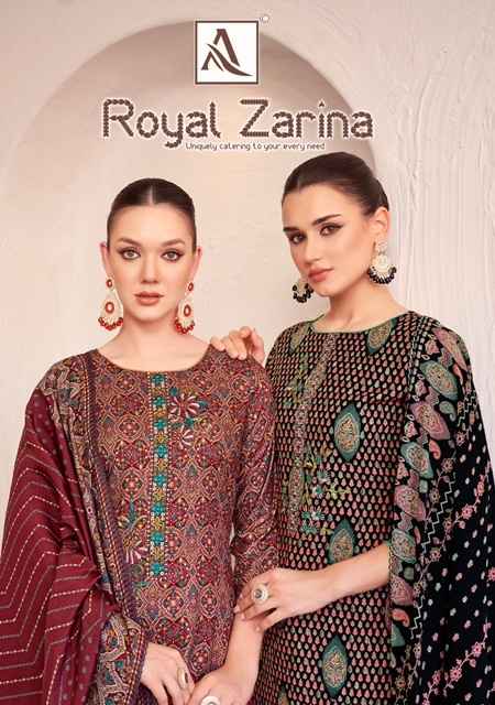 Alok Royal Zarina Pure Viscose Dress Material (6 pcs Catalogue)