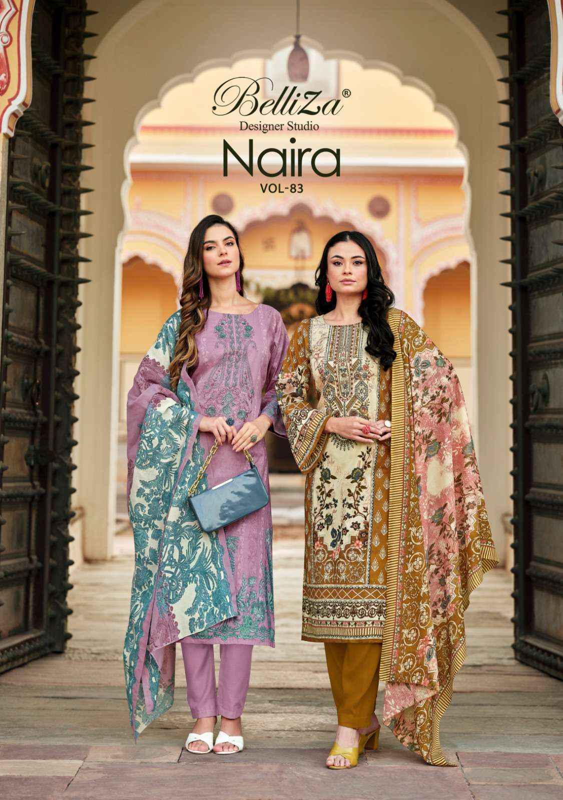 Belliza Naira Vol-83 Cotton Dress Material (8 pcs Cataloge)