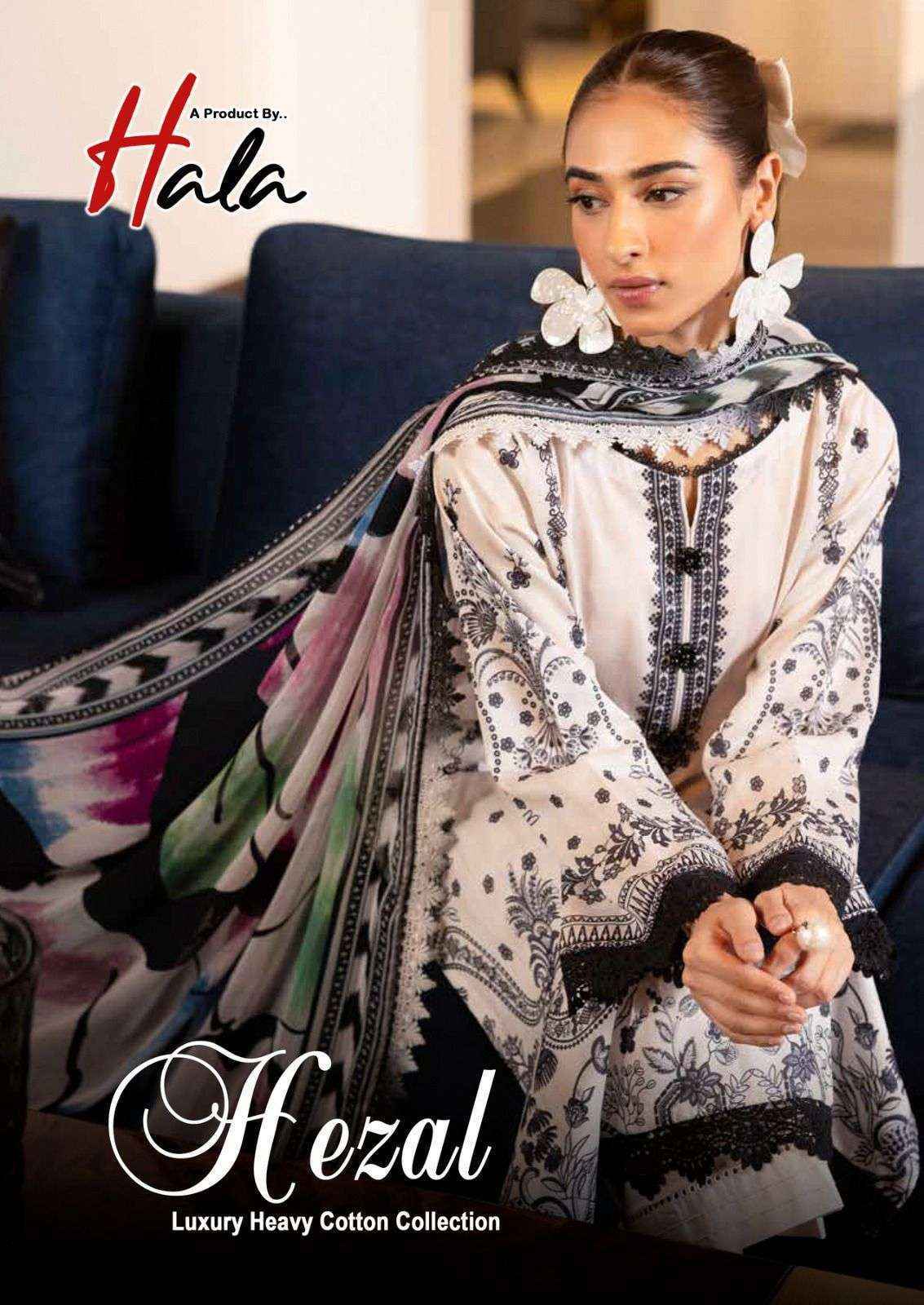 Hala Hezal Cotton Dress Material 6 pcs Catalogue