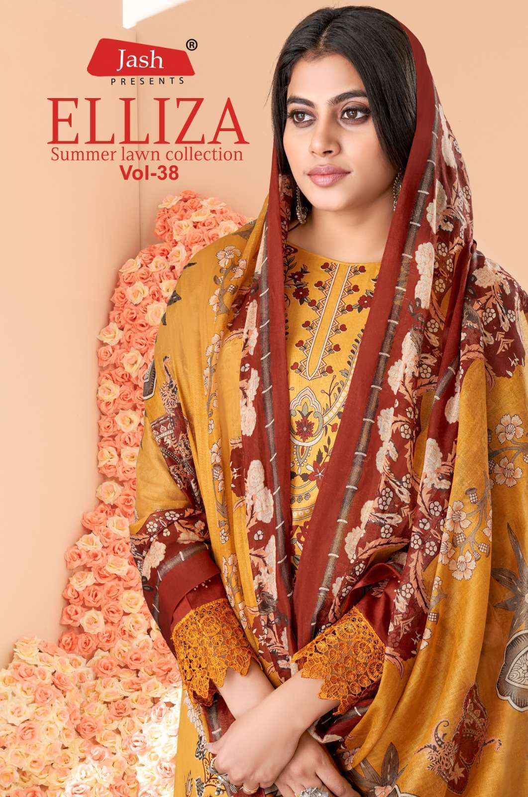 Jash Elliza Vol-38 Cotton Dress Material (10 pcs Catalogue)