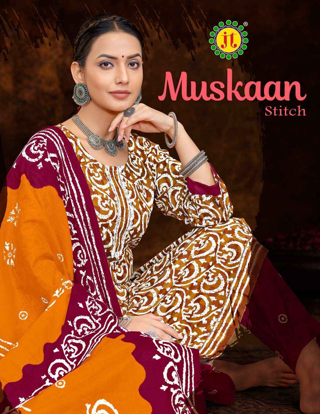 Jt Muskan Cotton Readymade Suit (10 pcs Catalogue)