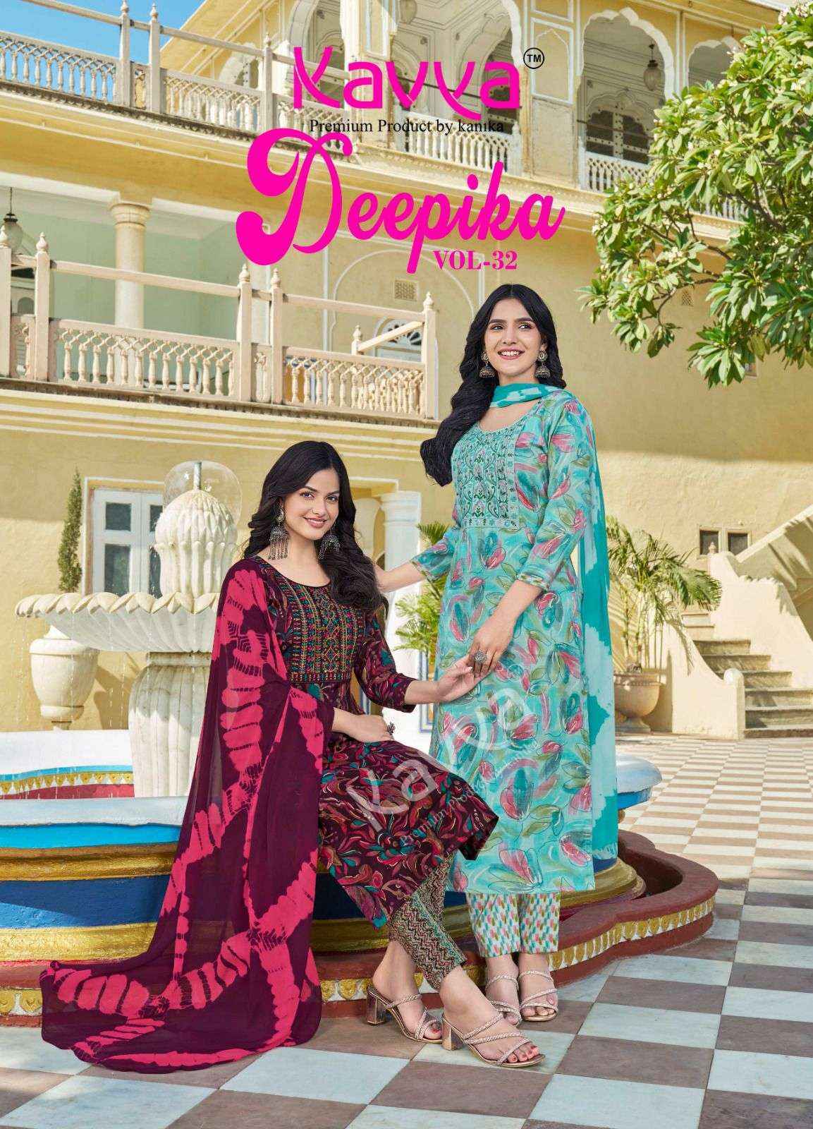 Kavya Deepika Vol-32 Capsule Readymade Suit (10 pcs Catalogue)