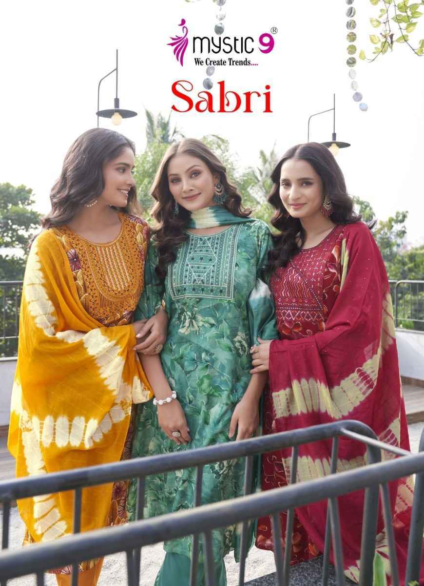 Mystic 9 Sabri Vol-4 Reyon Readymade Suit (8 pcs Catalogue)