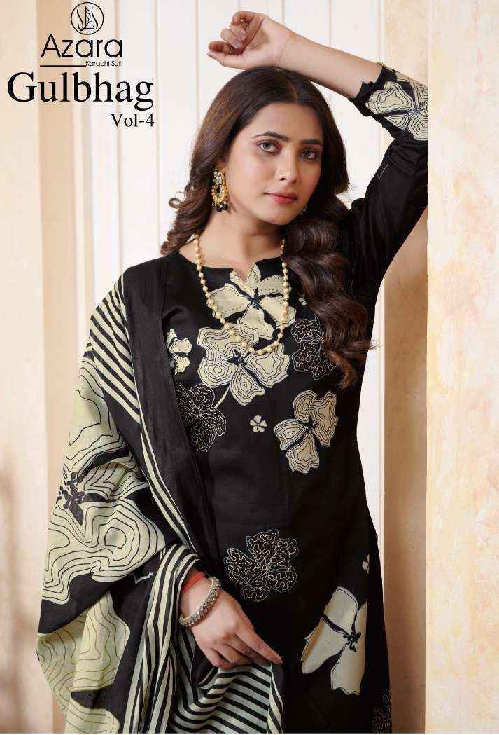 Radhika Fashion Azara Gulbagh Vol 4 Jam Cotton Dress Material 4 pcs Catalogue